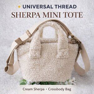 Universal Thread Sherpa Crossbody Mini Tote